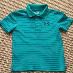 Under Armour Kids' Teal and Navy Polo Shirt